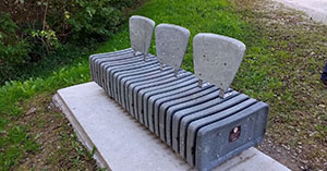 Nuevo banco realizado con cápsulas recicladas