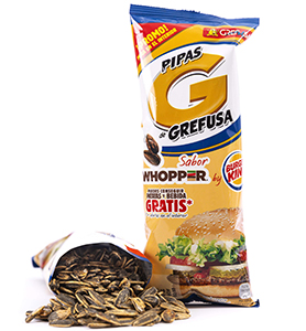 Nuevas pipas sabor whopper